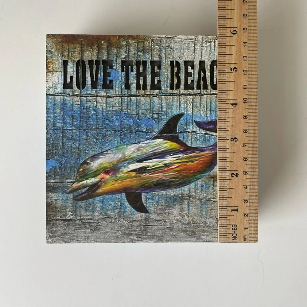 Wall Decor Led Box Dolphin Love The Beach Night Light